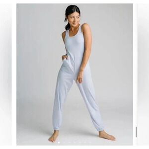 ZYIA‎ Active Hermosa Jumpsuit Pacific Light Blue Athleisure Wear Casual Size XS